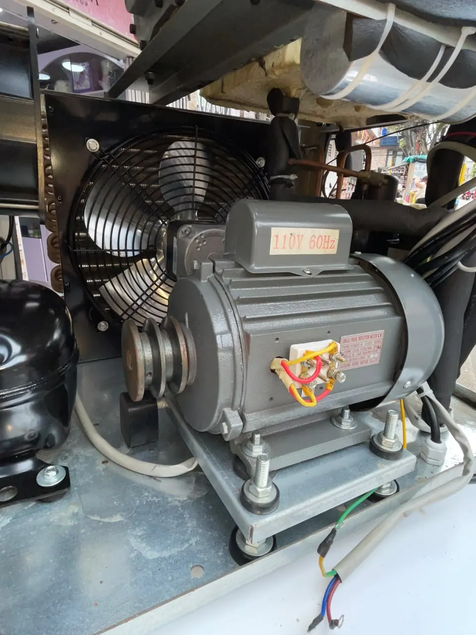 Motor y transmisión de máquina de helado